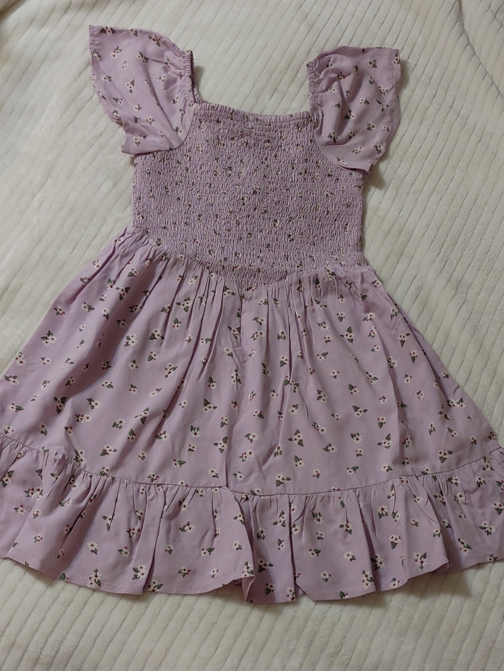 The Children's Place Lilac Floral Smocked Sundress